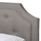 Baxton Studio Willis Modern Light Grey Upholstered Full Size Bed 136-7463 - alternate 5